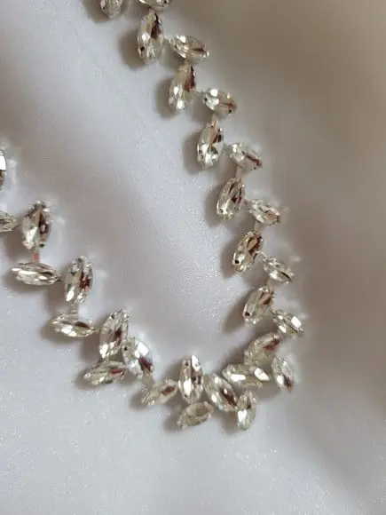 Cinto Folhas de Strass Prata Delicado
