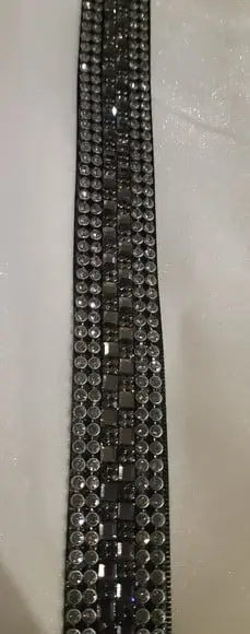 Cinto Grafite com Strass