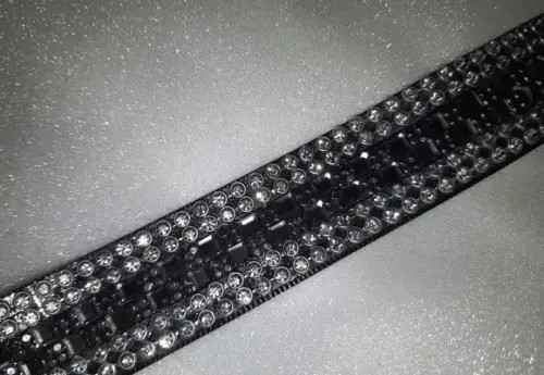 Cinto Grafite com Strass
