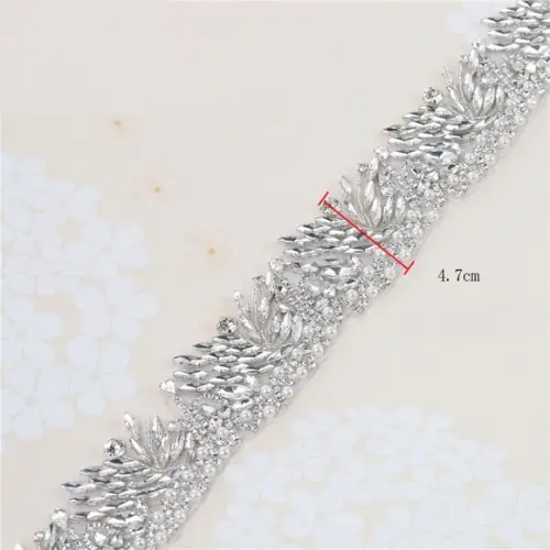 Cinto Largo 4,7cm com Pedraria Prata