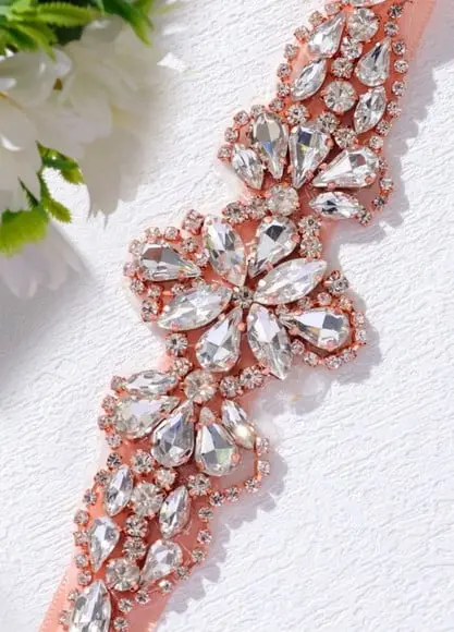 Cinto Rose Gold com Pedras