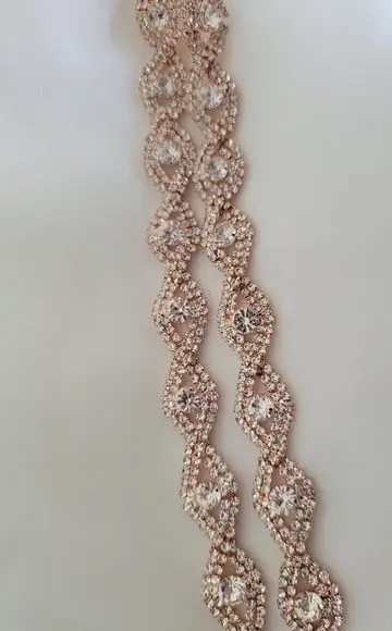 Cinto Rosé Gold Fino com Strass
