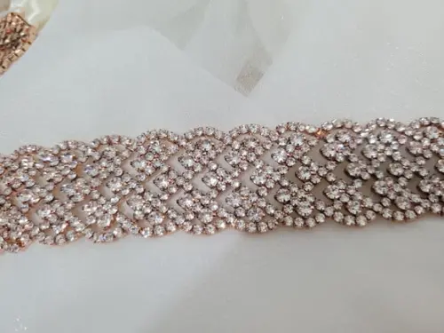 Cinto Rosé Gold Rendado