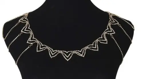 Colar de ombro para noivas ou vestido de noite
