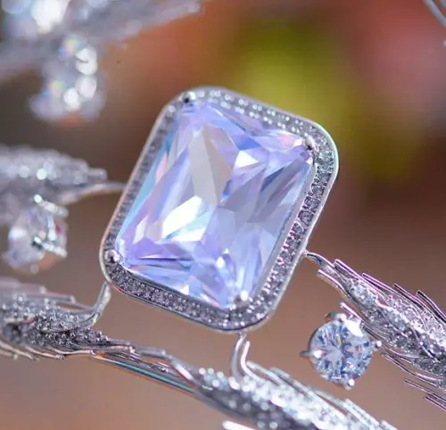 Coroa Tiara de zircônia trigo
