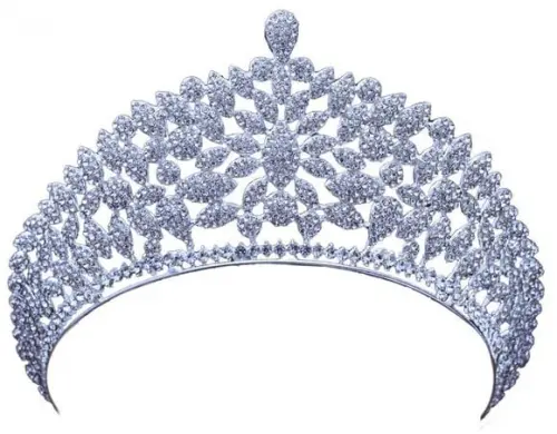Coroa Tiara real de strass
