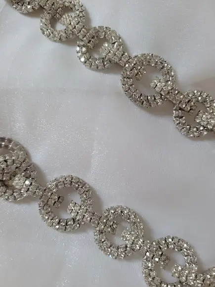 Kit com 2 Cintos de Argolas de Strass