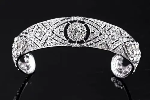 Tiara Prata para Noiva com Strass