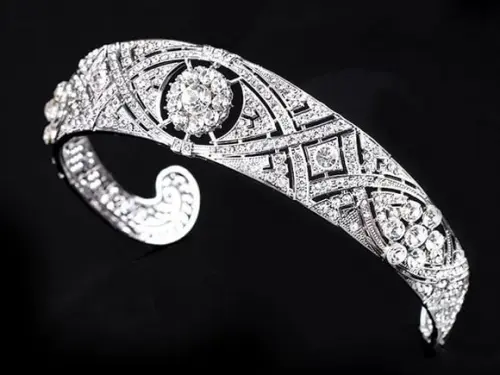 Tiara Prata para Noiva com Strass