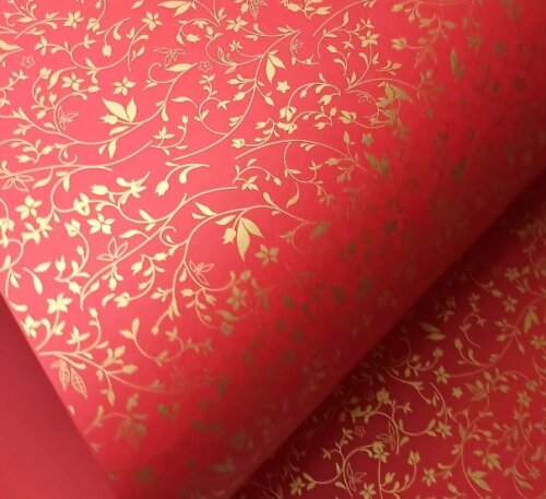Papel Estampado Floral - 10 folhas A4