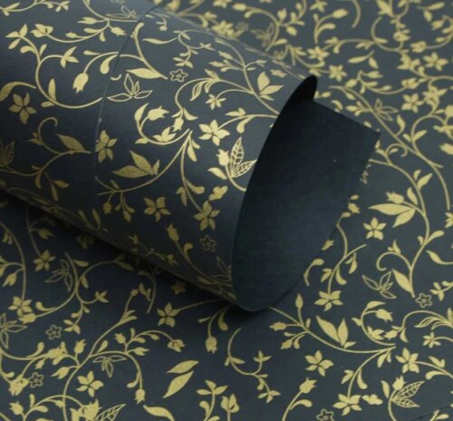 Papel Estampado Floral - 10 folhas A4