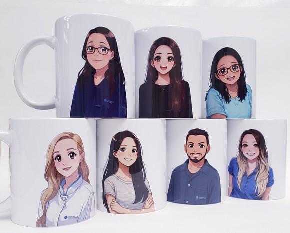Lembrancinha Caneca Personalizada Caricatura