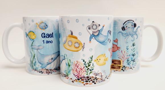 Caneca Personalizada Fundo do Mar