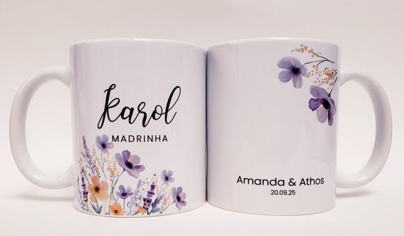 Lembrancinha Caneca Personalizada Casamento Padrinhos