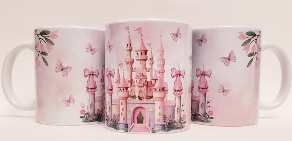 Lembrancinha Caneca Personalizada Castelo Princesas