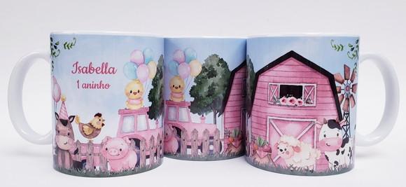 Caneca Personalizada Aniversário Fazendinha