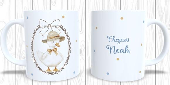 Caneca Personalizada Patinho Maternidade Cha de Bebe