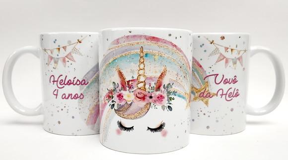 Lembrancinha Aniversario Caneca Personalizada Unicórnio