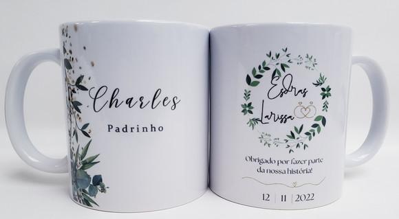 Caneca Personalizada Casamento Padrinhos