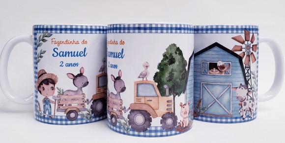 Lembrancinha Caneca Personalizada Fazendinha
