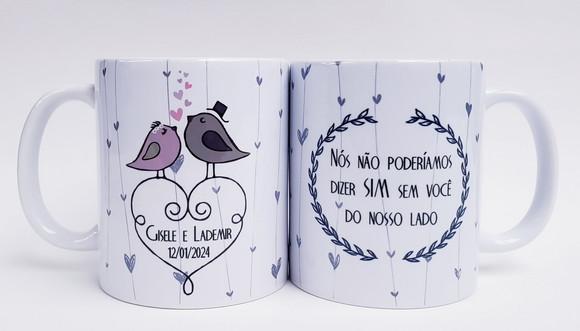 Caneca Personalizada Padrinhos Casamento