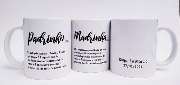 Caneca Personalizada Casamento Padrinhos