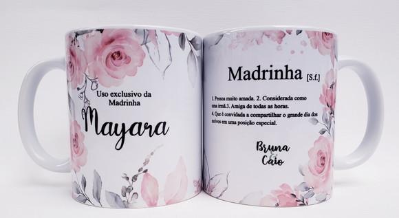 Caneca Personalizada Casamento Padrinhos
