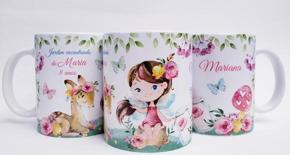 Lembrancinha Caneca Personalizada Jardim