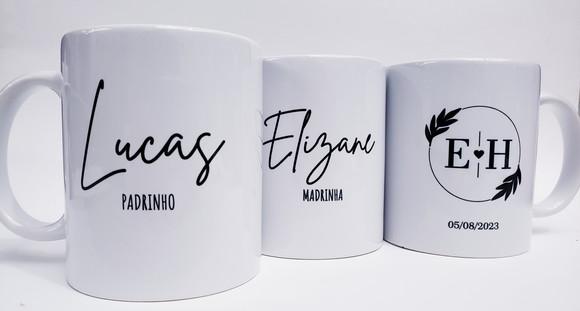 Lembrancinha Caneca Personalizada Casamento Padrinhos