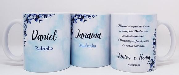 Lembrancinha Caneca Personalizada Casamento Padrinhos