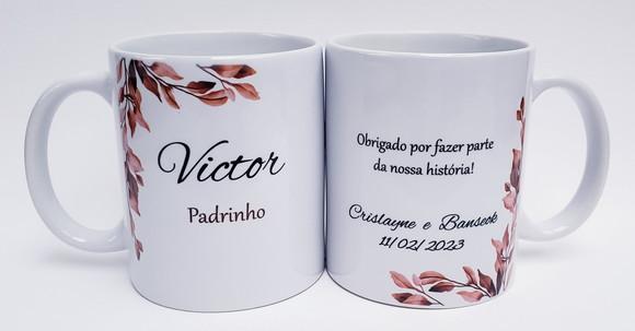 Caneca Personalizada Padrinhos Casamento