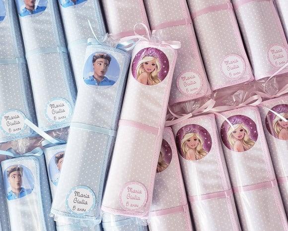 Lembrancinhas Mini Lousa de Tecido Barbie