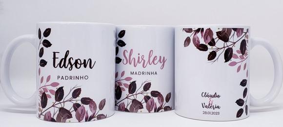 Caneca Personalizada Casamento Padrinhos