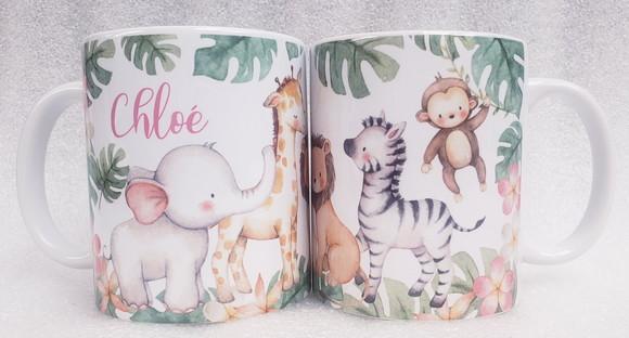 Caneca Personalizada Safari Menina