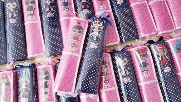 Lembrancinhas Mini Lousa de Tecido Lol