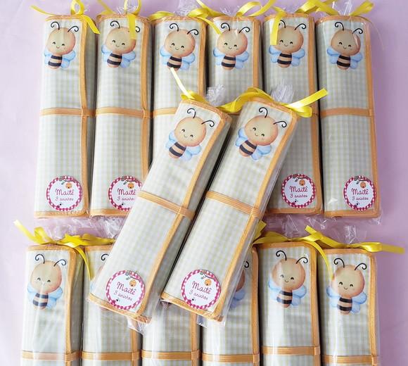Lembrancinhas Mini Lousa de Tecido Abelhinha