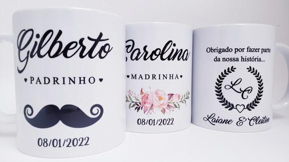 Caneca Personalizada Casamento Padrinhos