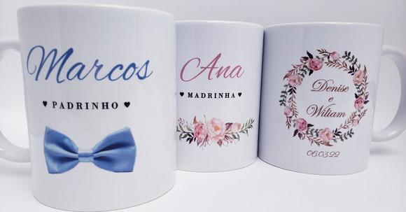 Caneca Personalizada Casamento Padrinhos