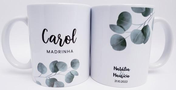 Caneca Personalizada Casamento Padrinhos