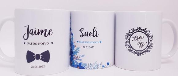 Caneca Personalizada Casamento Padrinhos