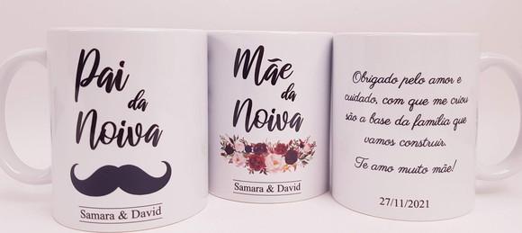 Caneca Personalizada Casamento Pais