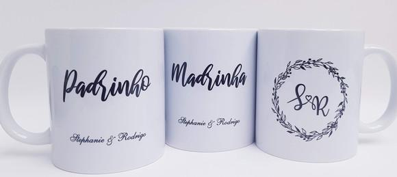 Caneca Personalizada Casamento Padrinhos