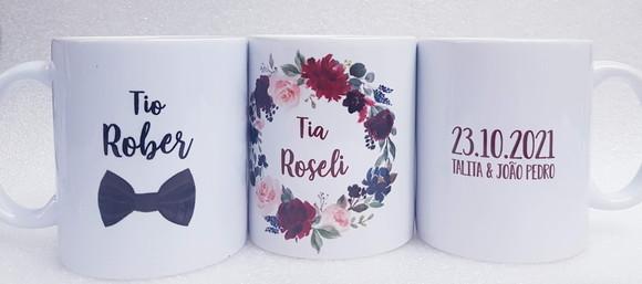 Caneca Personalizada Casamento Padrinhos