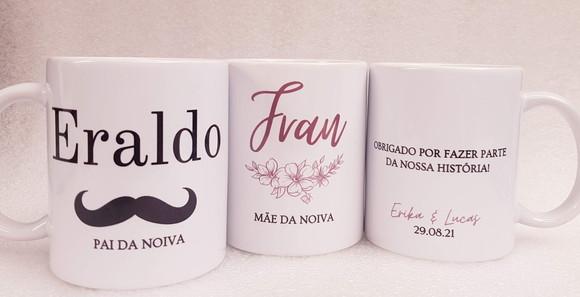 Caneca Personalizada Casamento Padrinhos