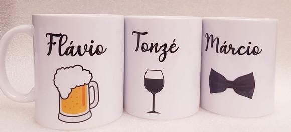 Caneca Personalizada Casamento Padrinhos