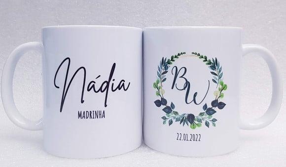 Caneca Personalizada Casamento Padrinhos