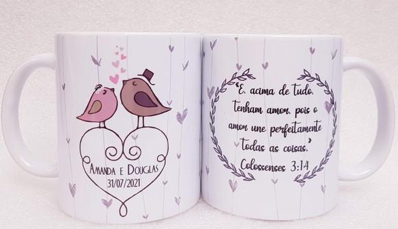 Caneca Personalizada Casamento Madrinha