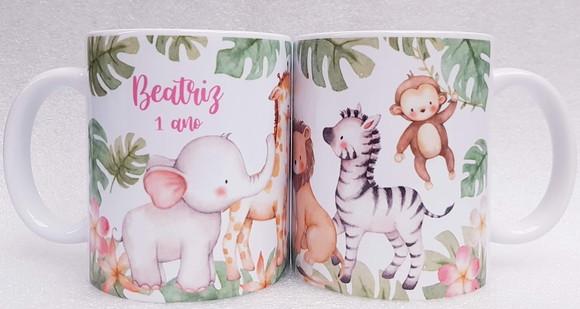 Caneca Personalizada Safari Menina