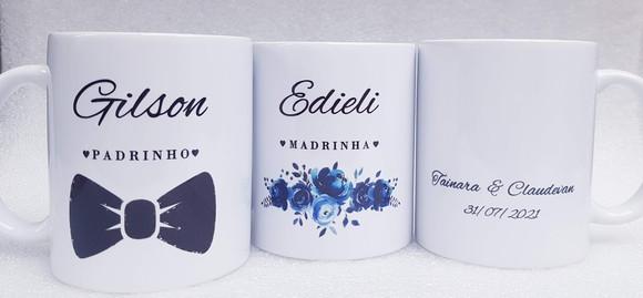 Caneca Personalizada Casamento Padrinhos