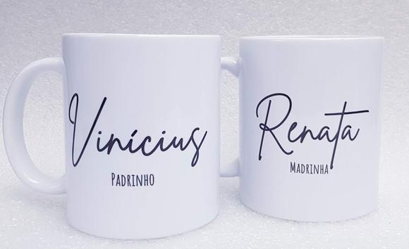 Caneca Personalizada Casamento Padrinhos